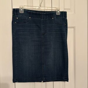 Liverpool Forever Fit Pencil Skirt, Blue Soft Denim, size 8/29